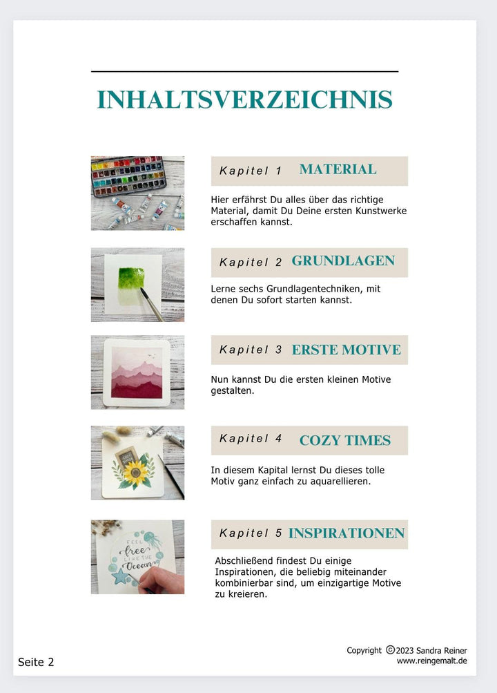 Watercolour Workbook - Digitaler Guide - Stifteliebe