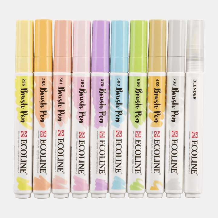 10er Brushpen Set Pastell - Stifteliebe