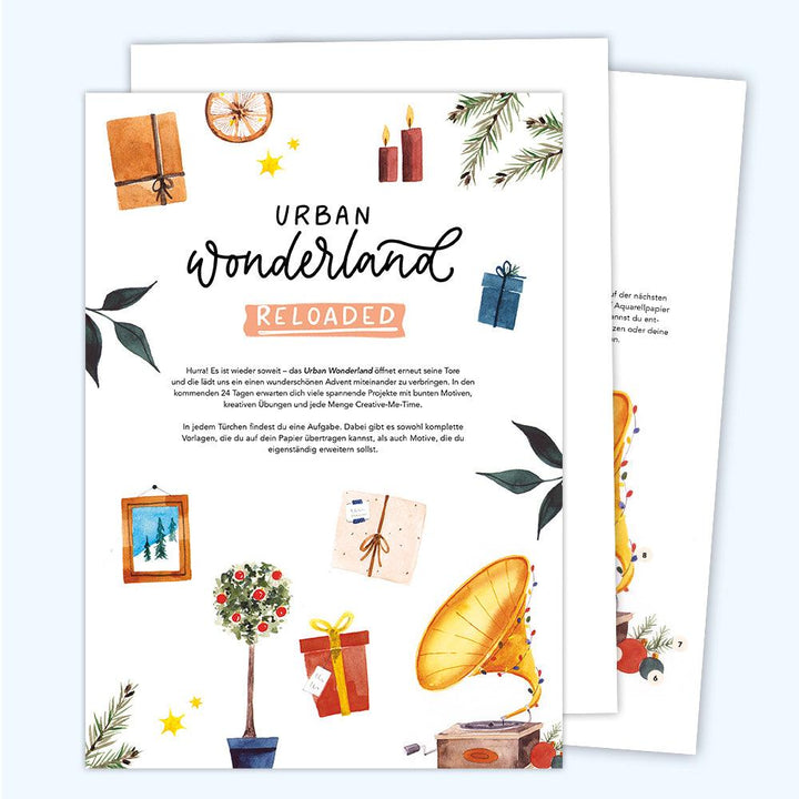 BUNDLE May & Berry Urban Wonderland Reloaded Watercolour Book + Vorlagen Adventskalender - Stifteliebe