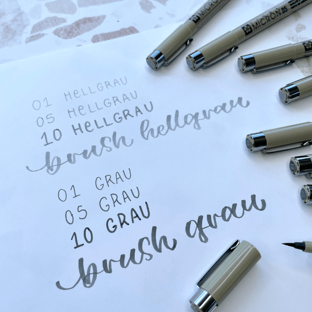 Pigma Micron Grey Set - Stifteliebe