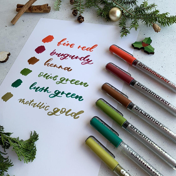 Karin Brushmarkers Weihnachtsset - Stifteliebe