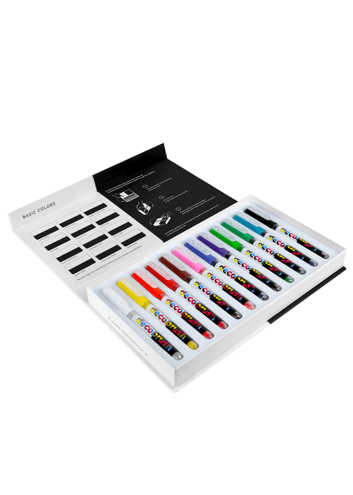 PIGMENT Decobrush Basic Set 12 Farben - Stifteliebe