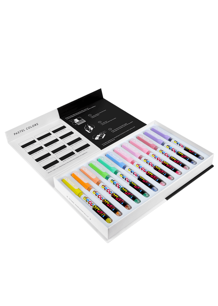 PIGMENT Decobrush Pastel Set 12 Farben - Stifteliebe