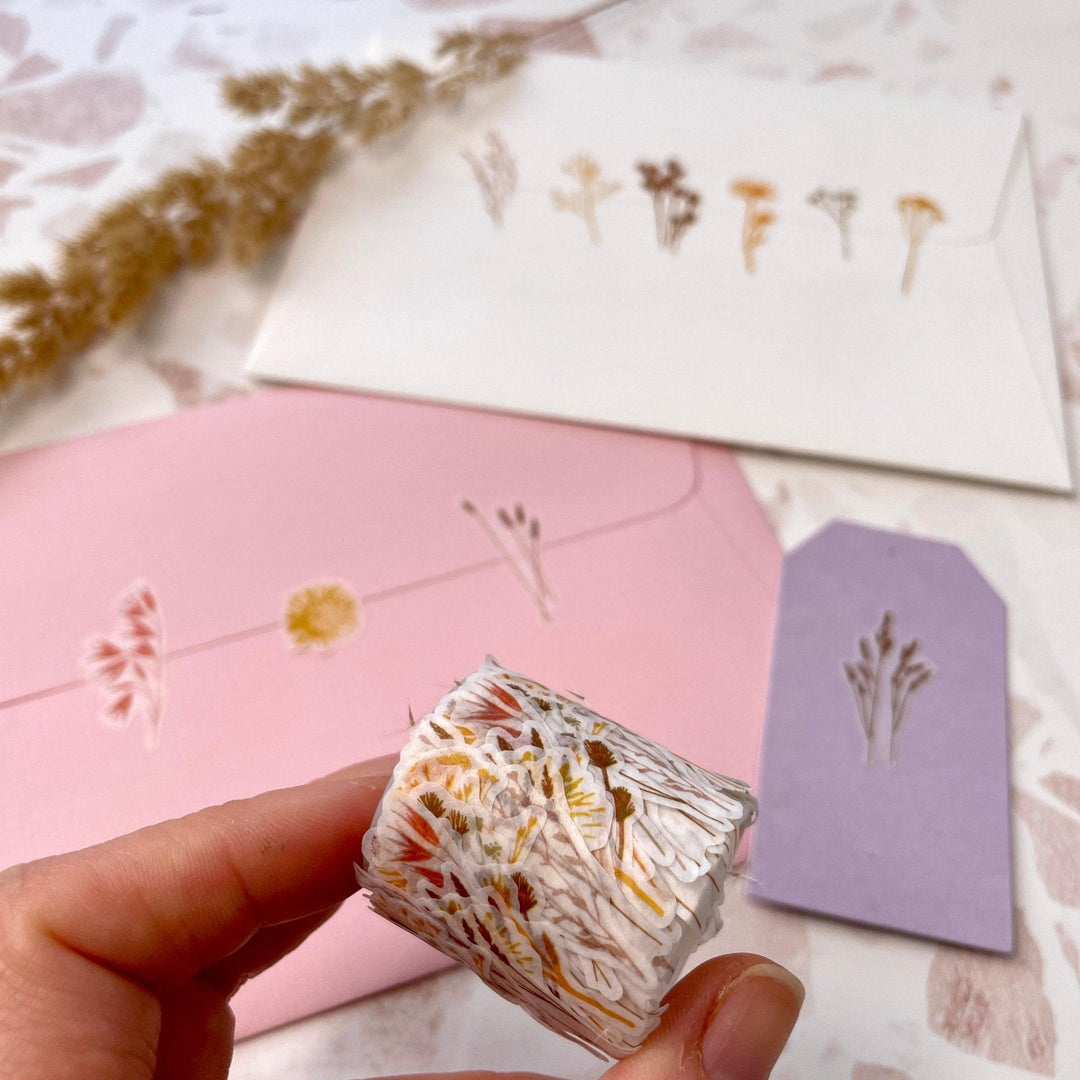 Washi Sticker Trockenblumen - Stifteliebe